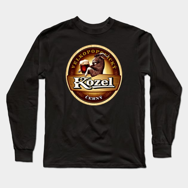 kozel cerny Long Sleeve T-Shirt by nitnotnet